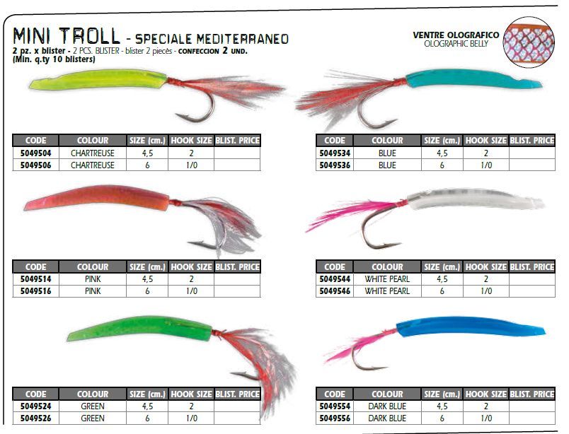 Lineaffe Mini Troll mm. 60 colore CHARTREUSE